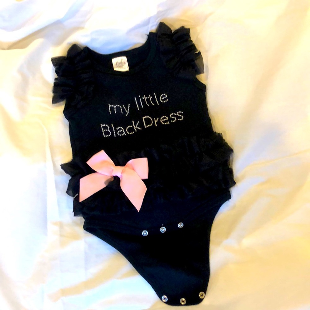 Baby girl “little black dress” size 6-12 months